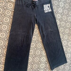 Juicy Couture Charcoal Velour Track Pants